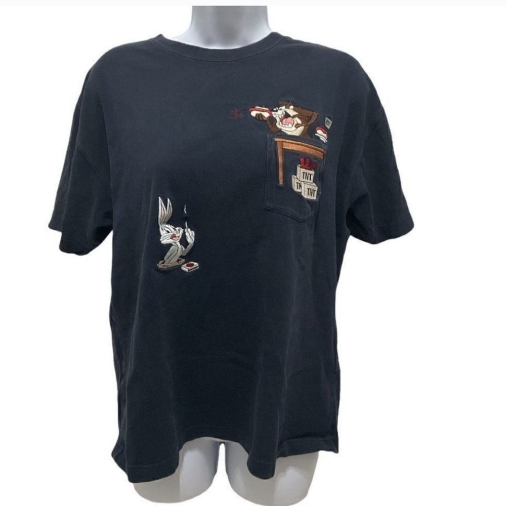 Vintage Looney Tunes Bugs Bunny Taz Shirt Size L